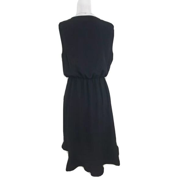 APT.9 ~Woman Size M~ Black Sleeveless V-Neck A-Line Wrap Dress NWT $50.00 - Picture 3 of 12